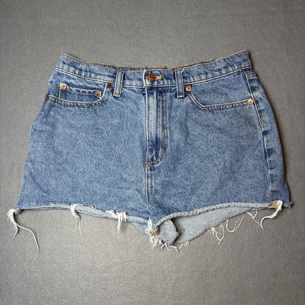 Victoria Secret PINK Denim Cutoff High Rise Shorts Y2K Women's Size 29 (waist)